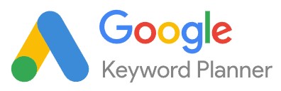 Google Keyword Plannerのロゴ。Googleが提供するキーワード調査ツールを示す公式デザイン。