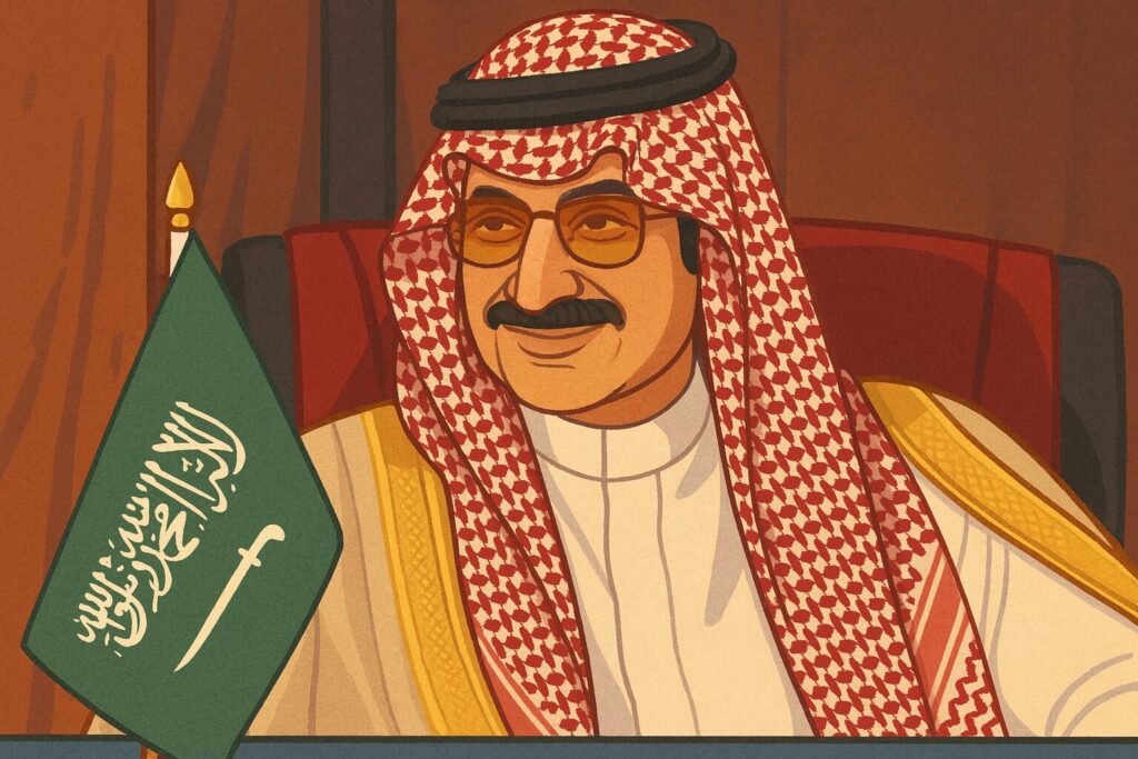 アルワリード・ビン・タラール王子をイメージしたイラスト