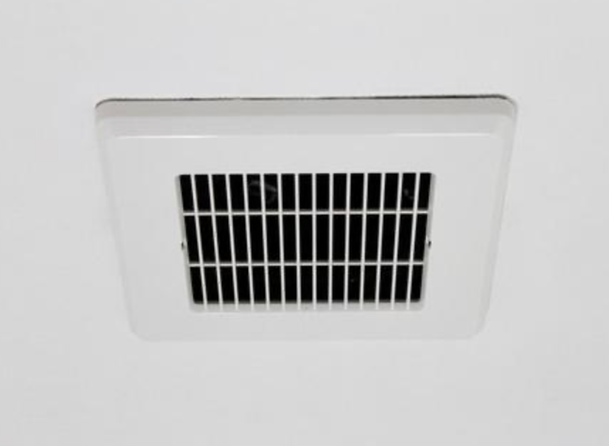 天井に設置された浴室の換気口